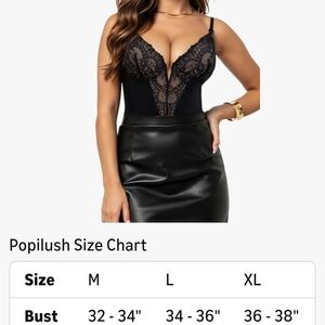 Black Lace Plunge Bodysuit - Women's Intimates